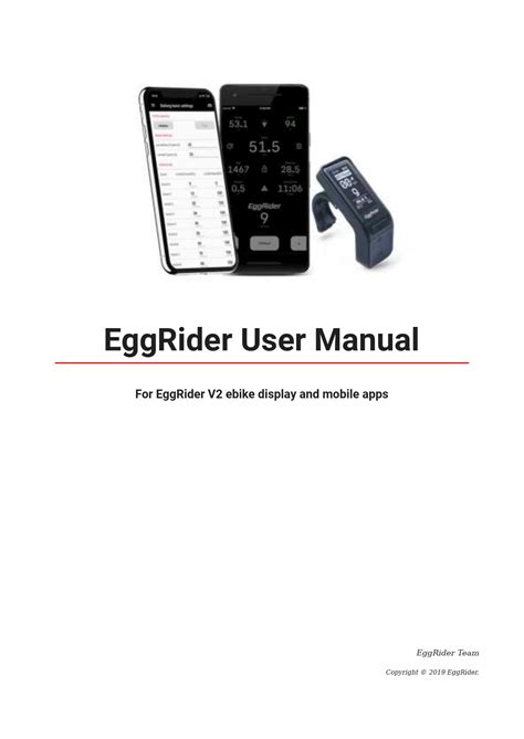 Eggrider Complete Video Guide Specifications Size 75mm x 47mm x 35mm Weight 31g Cable length 30cm Handlebar mounting bracket standard 22. . Eggrider v2 manual